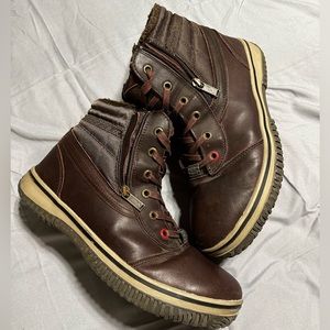 PAJAR Men's 44, US 11-11.5 Tavin Boot Mid Winter Waterproof Dark Leather Brown
